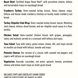 Lunch Pre-Order