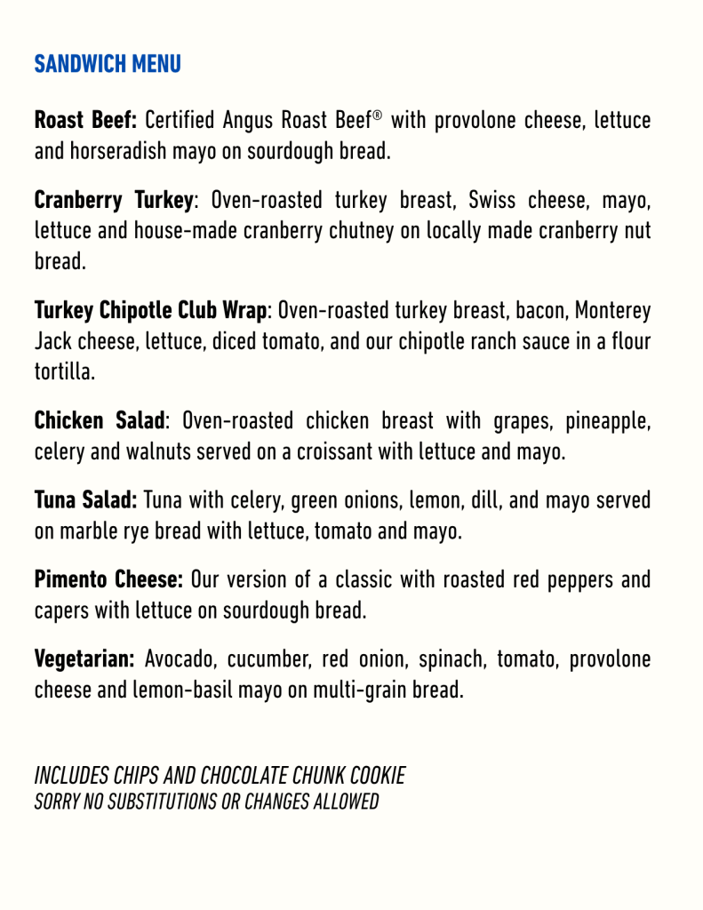 Lunch Pre-Order